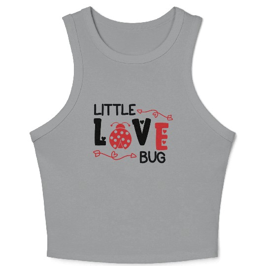Valentine Little Love Bug Crop Tank Top