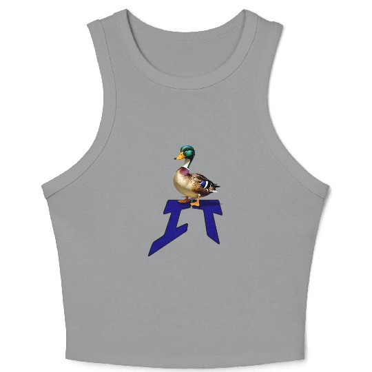 Mallard Duck on the word IT Crop Tank Top