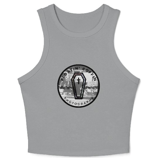 BlacknWhite Coffin Homeless Street Famiy Give Back Crop Tank Top