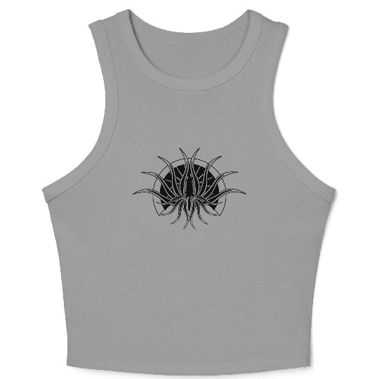 Vintage Skeleton Rocker – Skull Hand Guitar Crop Tank Top
