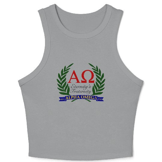 Alpha Omega, Eternity's Fraternity Crop Tank Top