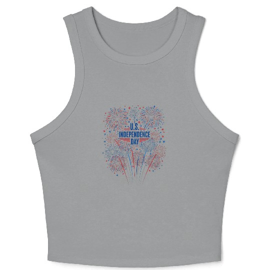 US independance day fireworks Crop Tank Top