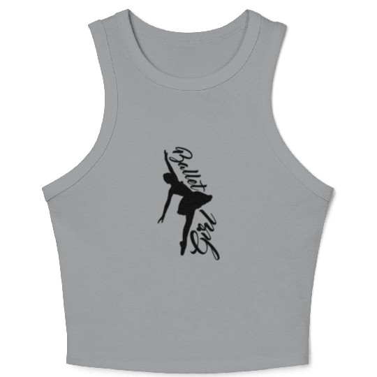 Female Ballet Dancer Crop Tank Top