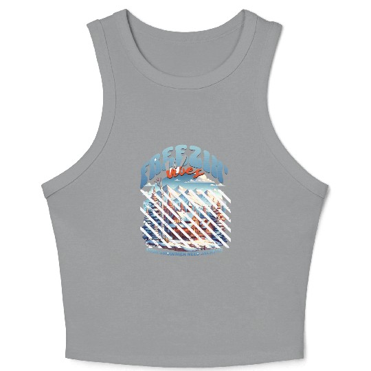 freezing vibes 01 Crop Tank Top