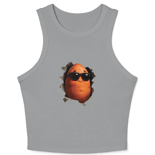 Sweet Potato Crop Tank Top