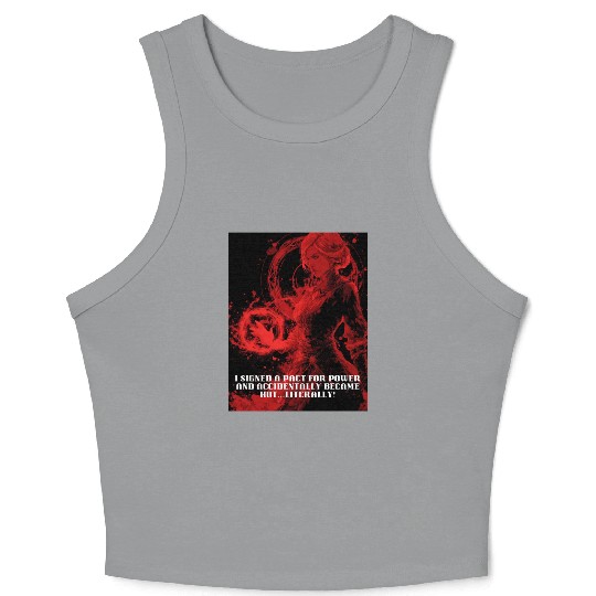 Female Warlock Crop Tank Top