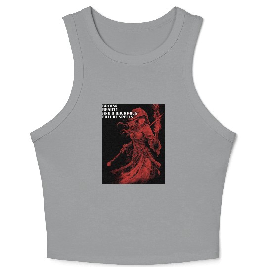 Female Wizard Crop Tank Top