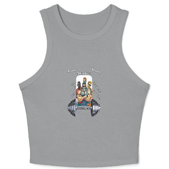 The Iron Sharpens Iron Scripture Crop Tank Top