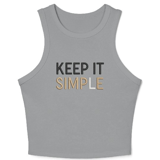 Keep It Simple Crop Tank Top