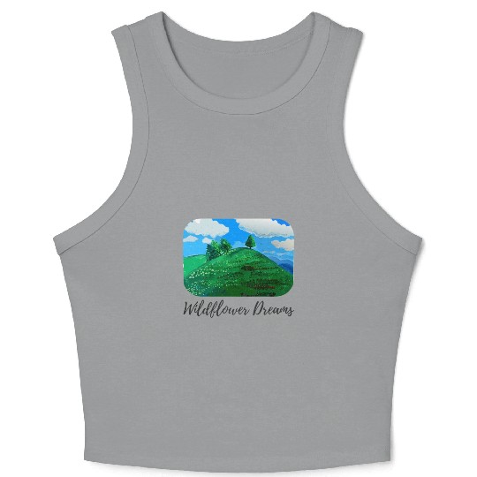 Whimsical Nature Aesthetic Crop Tank Top