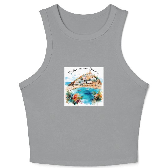 Mediterranean Dreams Crop Tank Top
