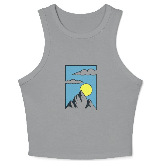 Sunrise Mountain Peak Crop Tank Top