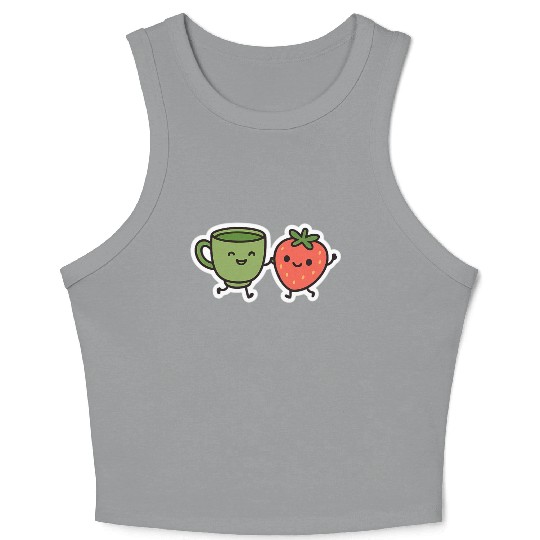 Matcha & Berry Besties Crop Tank Top