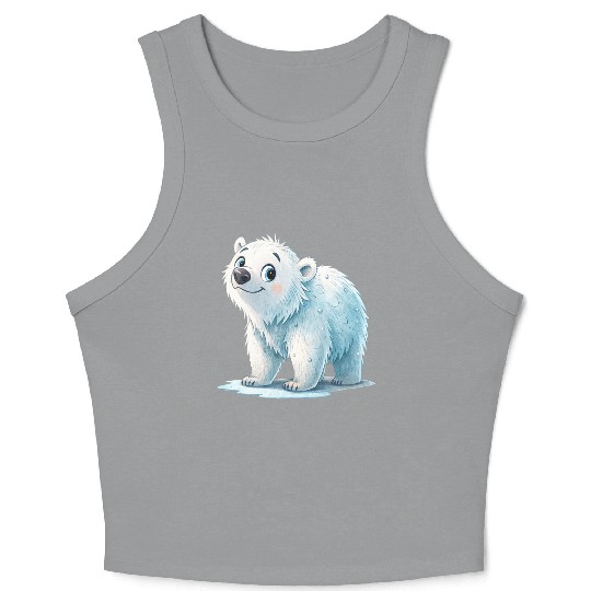 Snowflake the Cozy Cub Crop Tank Top