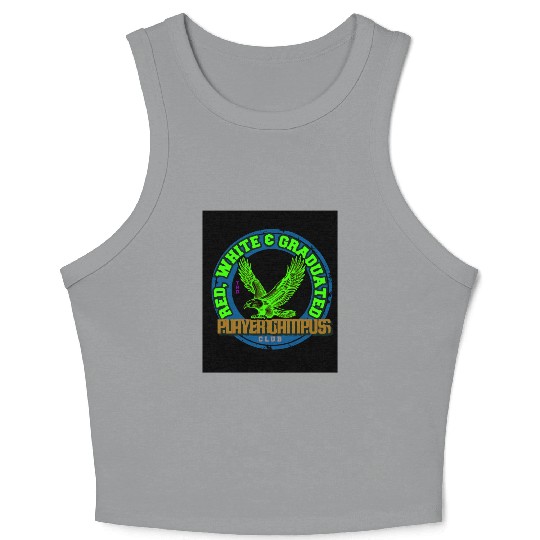 flying hawk emblem Crop Tank Top