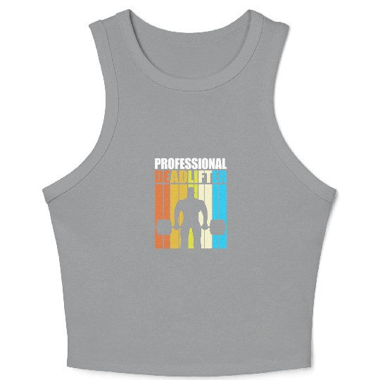 Deadlift Gym Fitness Exercise Weightlifting Crop Tank Top