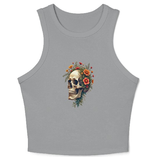 Eco Skull ❘ Nature Vibes ✦ Rebirth Crop Tank Top