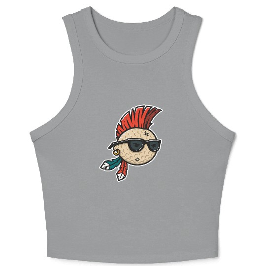 Punk Rock Golf Style Crop Tank Top