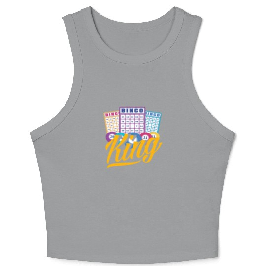 Bingo King Bingo Player Fun Vibes Crop Tank Top