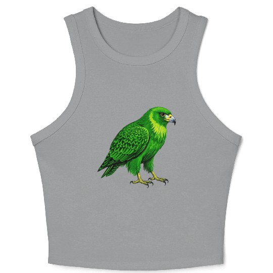 Green hawk Crop Tank Top