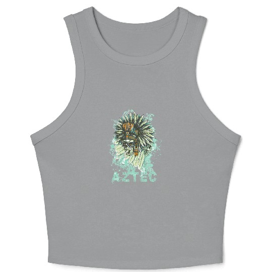 Aztec Warrior Spirit Crop Tank Top