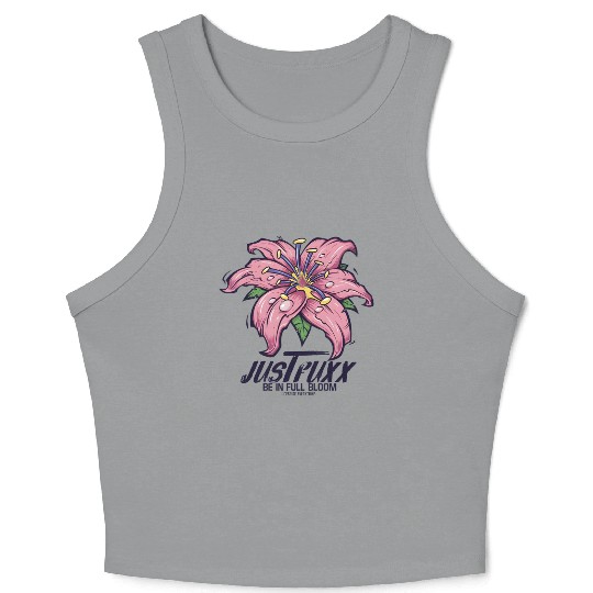 Dark Bloom Lily – JustRuxx Graphic Design Crop Tank Top