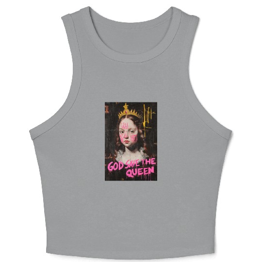 God Save the Queen Crop Tank Top