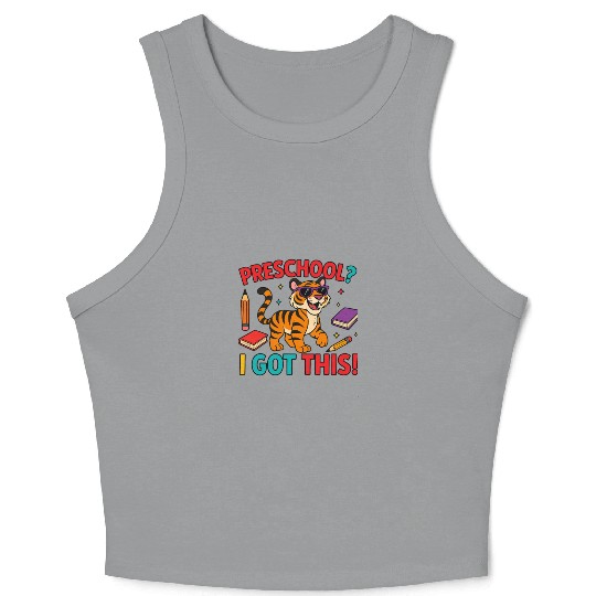 Tiger Cub Crop Tank Top – Preschool I Got This School Crop Tank Top