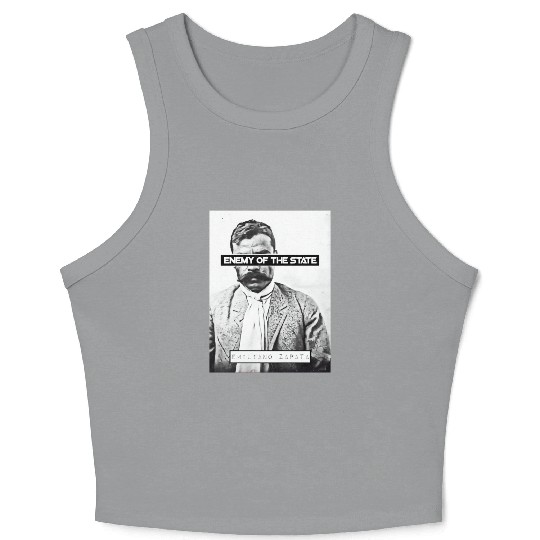 Emiliano Zapata (EOTS) (B&W) Crop Tank Top