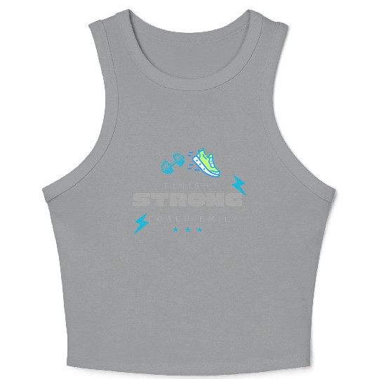 FINISH STRONG Coach Emily Crop Tank Top