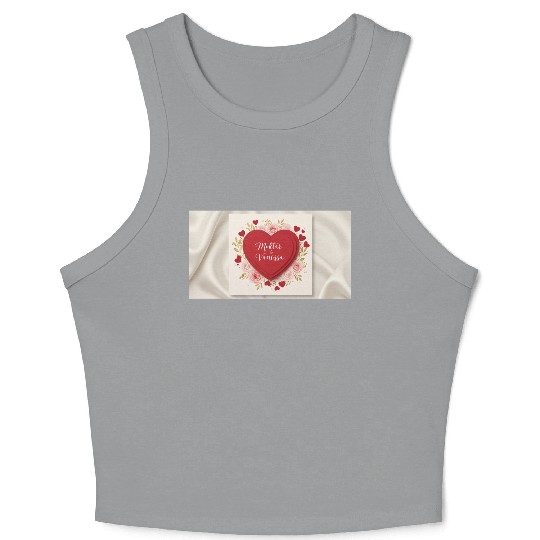 A luxurious Valentine's Day greeting card  Crop Tank Top