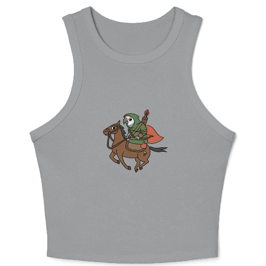 Epic Archer Parrot Riding Horse Crop Tank Top