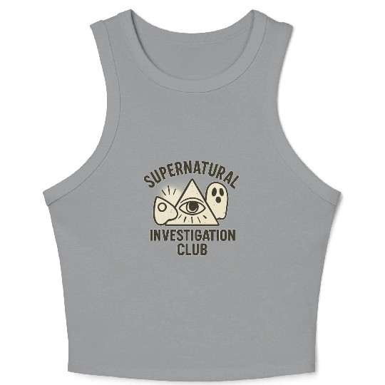 Supernatural Investigation Club Emblem Crop Tank Top