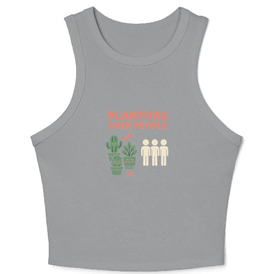 Plantita Latina Plant Mom Plantita Life Hispanic Crop Tank Top