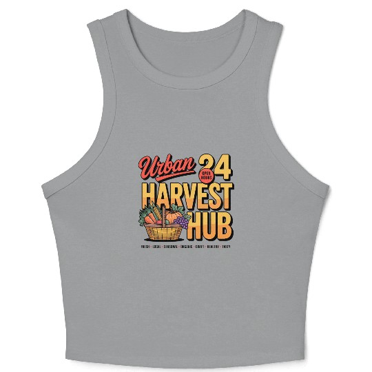 Urban Harvest Hub Vintage Design Crop Tank Top