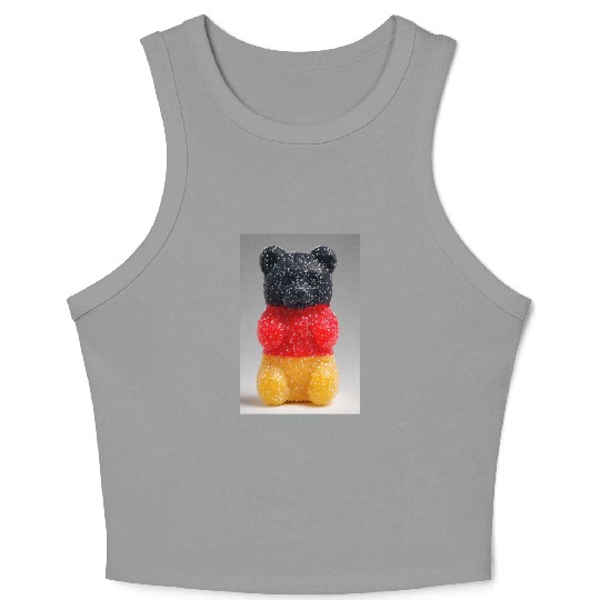 German Flag Gummy Bear Crop Tank Top