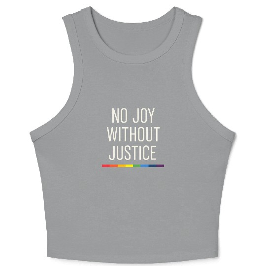 Queer Pride Queer Joy LGBTQ+ Affirmation Trans Crop Tank Top