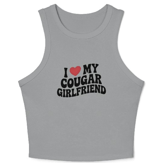 Love for My Cougars Girl Friend Crop Tank Top