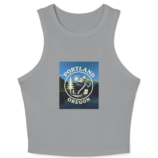 Portland, Oregon (B) Crop Tank Top