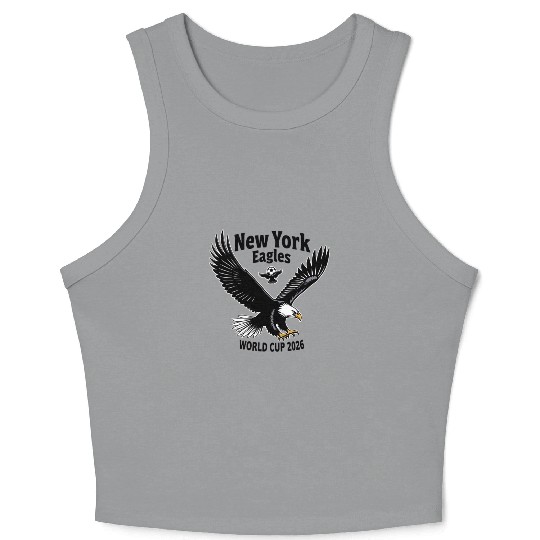 Patriotic Eagle Soccer Crop Tank Top – USA World Cup 2026