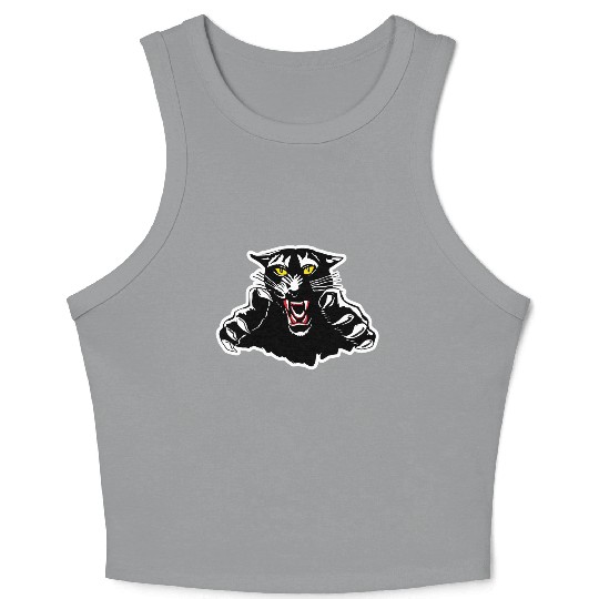 Black Panther Claw Design Crop Tank Top