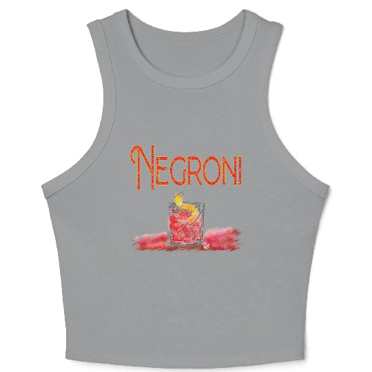 Negroni Cocktail_2 Crop Tank Top