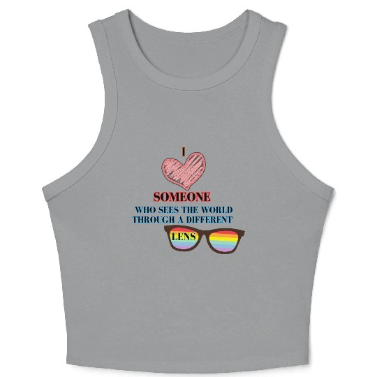 Neurodiversity, Autism Acceptance appearal/gift Crop Tank Top