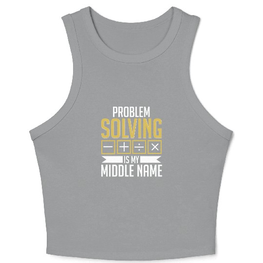 Mathematician Math Teacher Mathematics Crop Tank Top