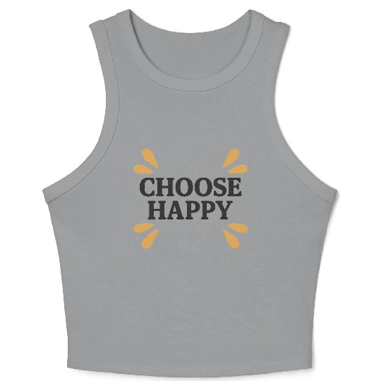 Vibrant Motivational Graphic Crop Tank Top Design