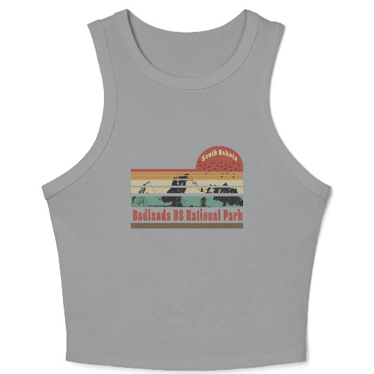 Badlands US National Park South Dakota Travel Crop Tank Top