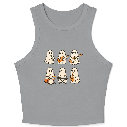Ghost Band Musical Ensemble Crop Tank Top