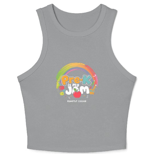 Pre K Crop Tank Top PreSchool Pre K Teacher  Back to School