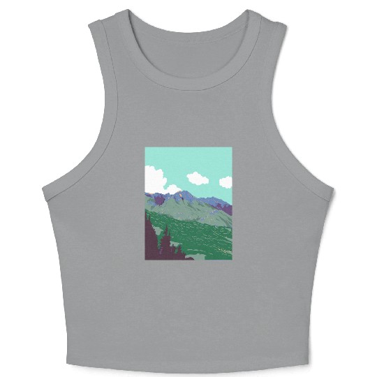 Berchtesgaden Alps near Obersalzberg Germany WPA Crop Tank Top