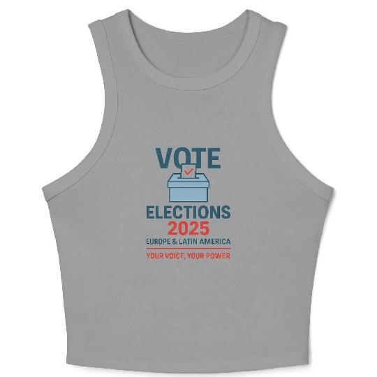 Vote 2025 Election Campaign Design Crop Tank Top